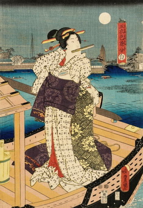 Utagawa Kunisada (Toyokuni III) - White