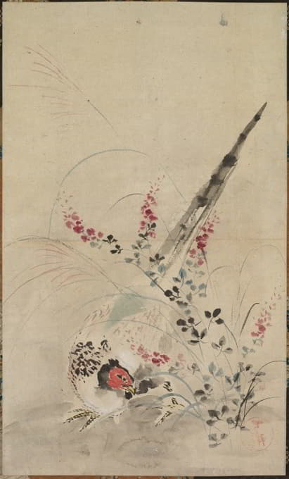 Ogata Kōrin - Pheasant and Grasses
