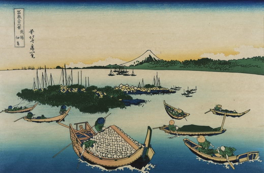 Katsushika Hokusai - Buyō tsukuda-jima