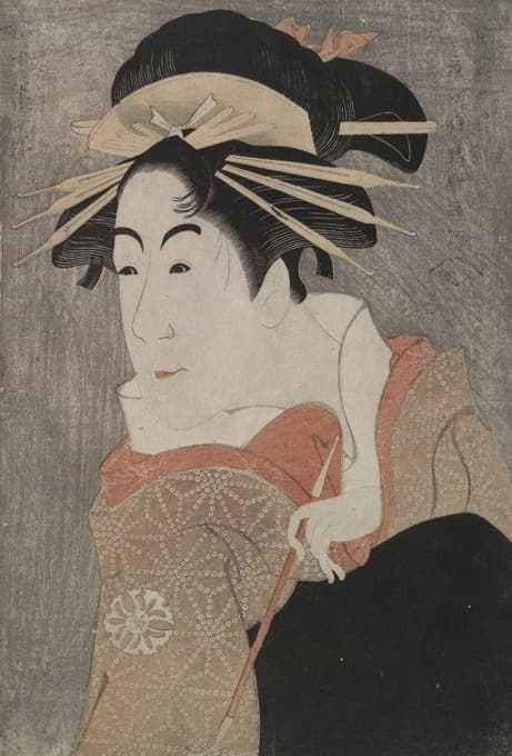 Tōshūsai Sharaku - The Actor Matsumoto Yonesaburo as Shinobu, Posing as the Courtesan Kewaizaka no Shosho, from the play A Medley of Tales of Revenge