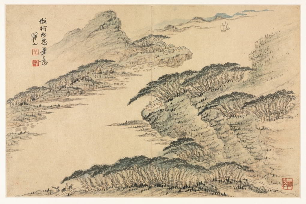 Mei Qing - Landscapes in Various Styles after Old Masters 7