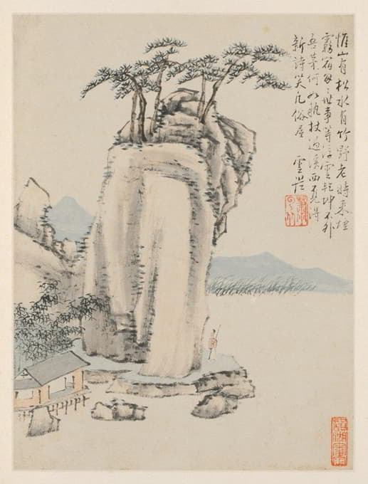 Xiao Yuncong - Album of Seasonal Landscapes, Leaf G (previous leaf 7)