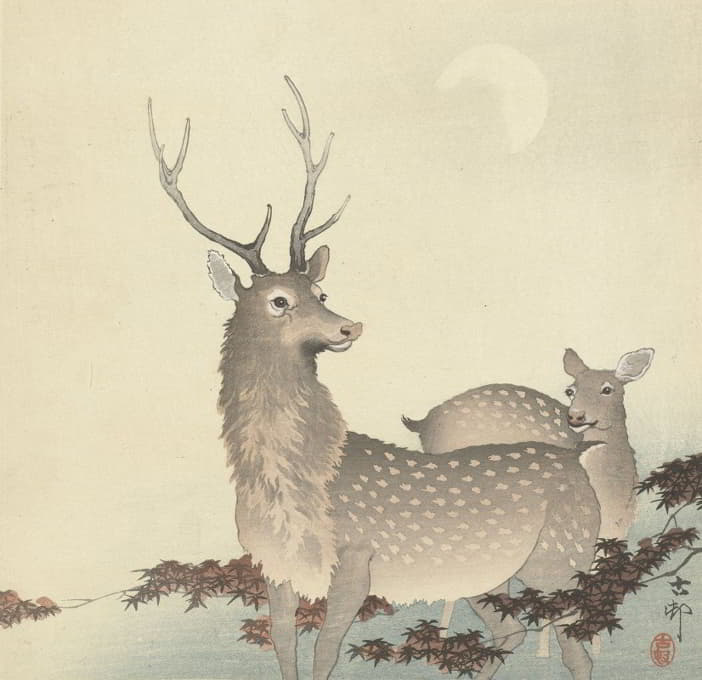 Ohara Koson - Two Deer