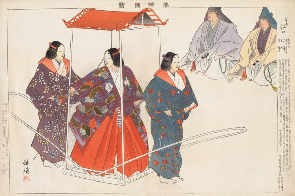 Kōgyo Tsukioka - Nōgaku zue, Pl.11