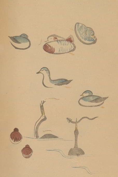 Masayoshi Kitao - 鸟兽略画式, Pl.21