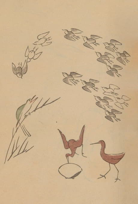 Masayoshi Kitao - 鸟兽略画式, Pl.30