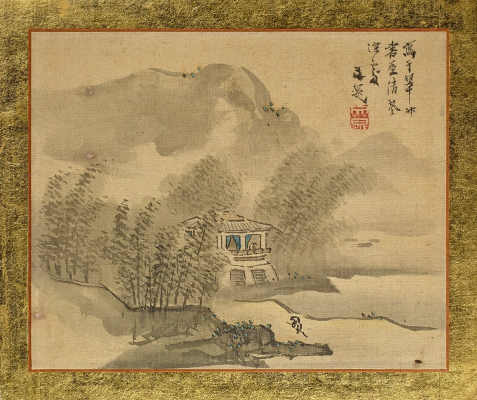 Tani Bunchō - A House in a Bamboo Grove at the Shore