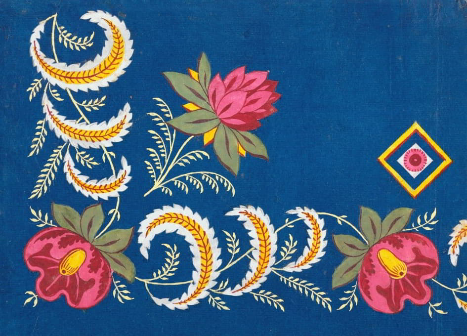 Anonymous - Floral design for printed textile Pl XXVI
