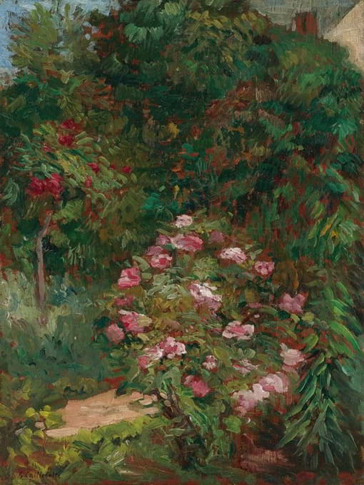 Gustave Caillebotte - Massif De Fleurs, Jardin Du Petit Gennevilliers