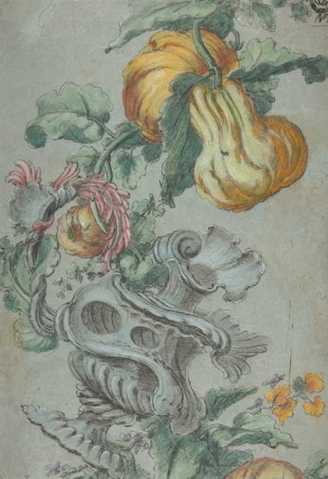 Alexis Peyrotte - Ornamental Design with Fruit and Flowers