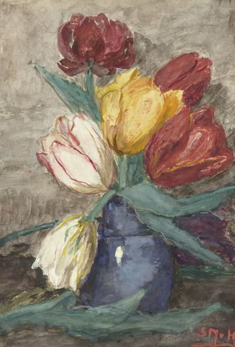 Sientje Mesdag Van Houten - Tulpen in een vaas