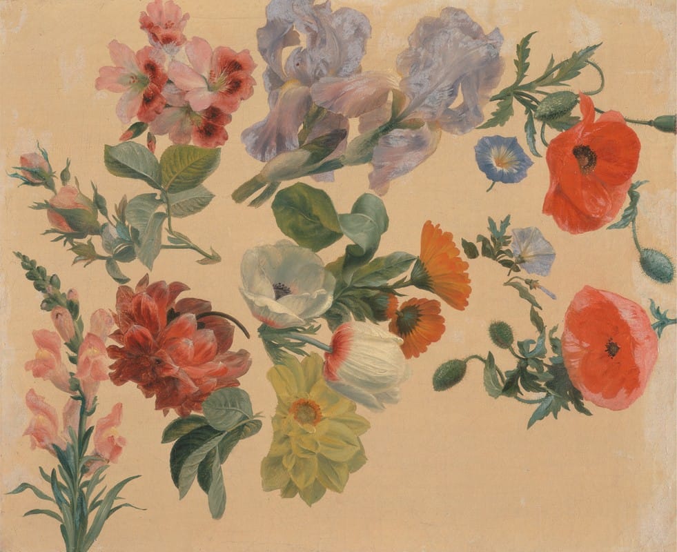 Jacques-Laurent Agasse - Studies of Summer Flowers