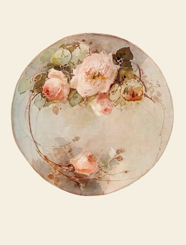Adeline More - Rose Plate