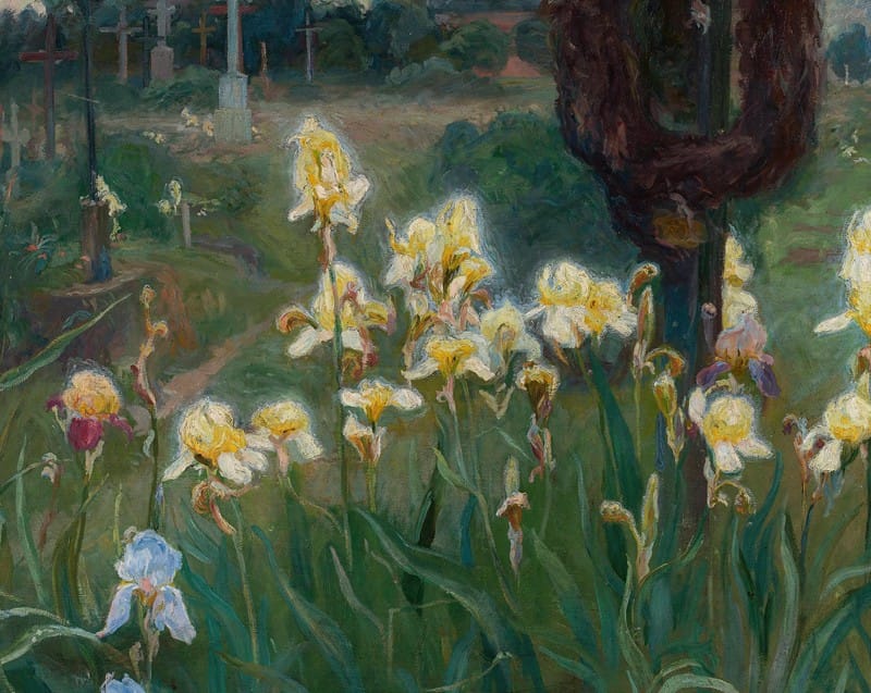 Maksymilian Neuman - Irises in the graveyard