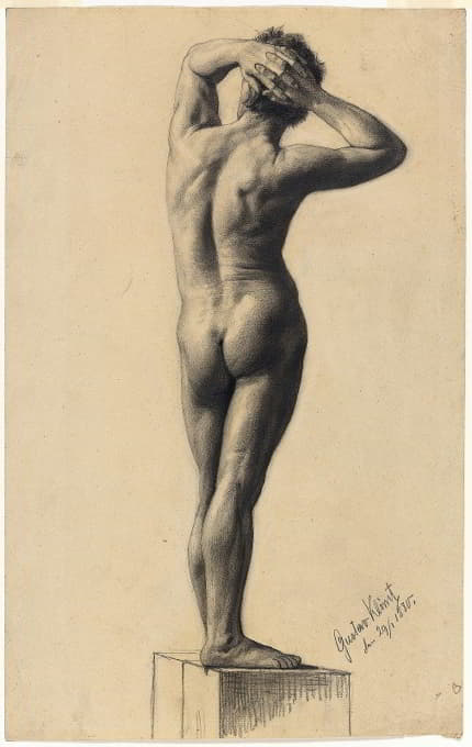 Gustav Klimt - Male Nude