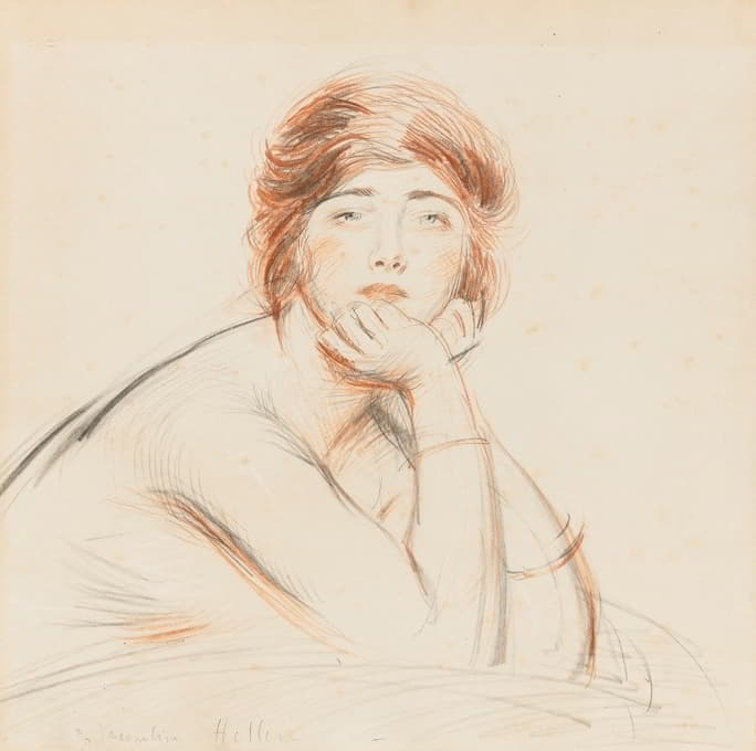 Paul César Helleu - Portrait Of Jacqueline