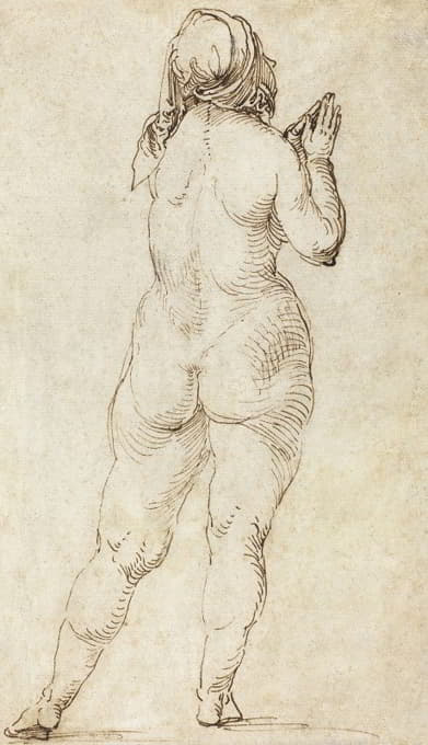 Albrecht Dürer - Female Nude Praying