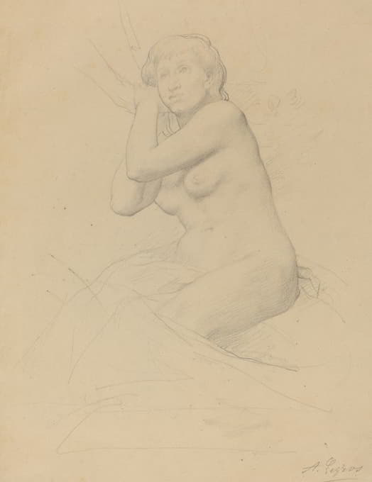 女性裸体坐姿