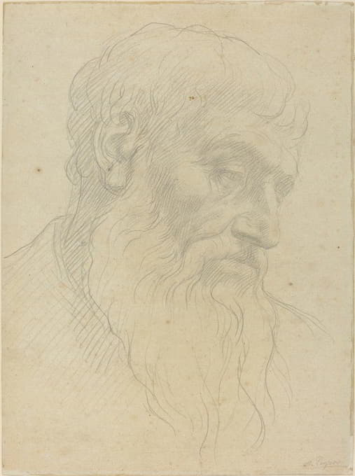 Alphonse Legros - Study of a Head