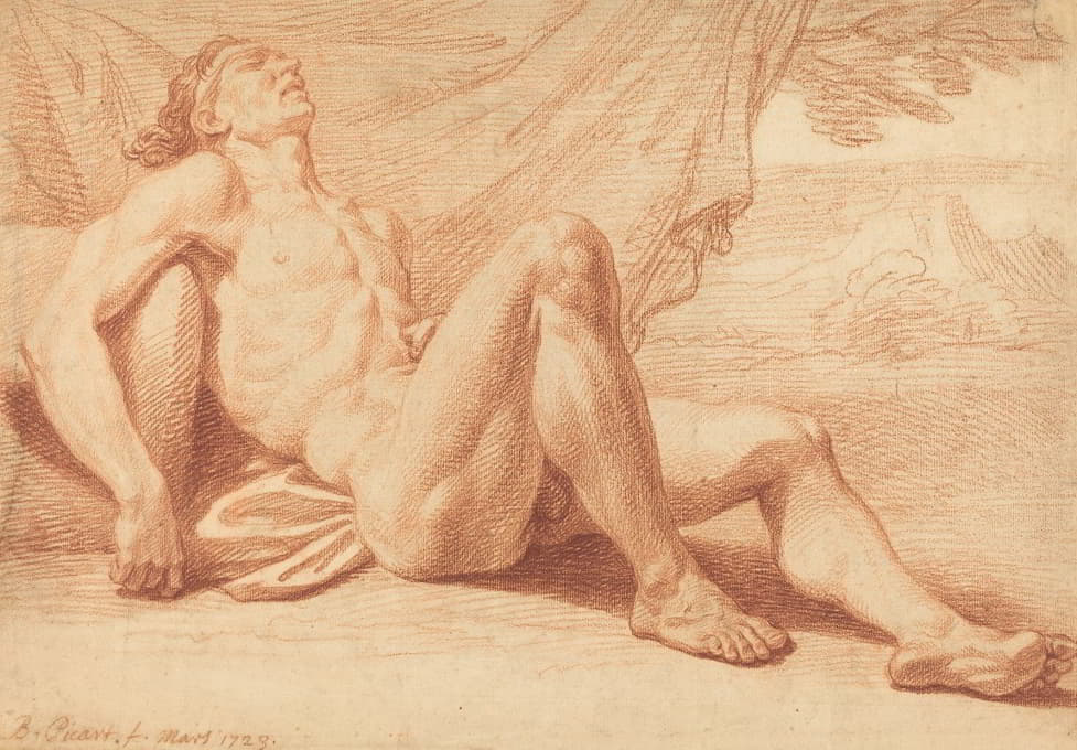裸体躺着的男性