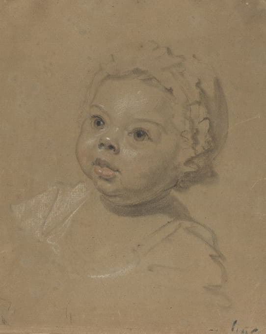 British 18th Century - Head of a Child