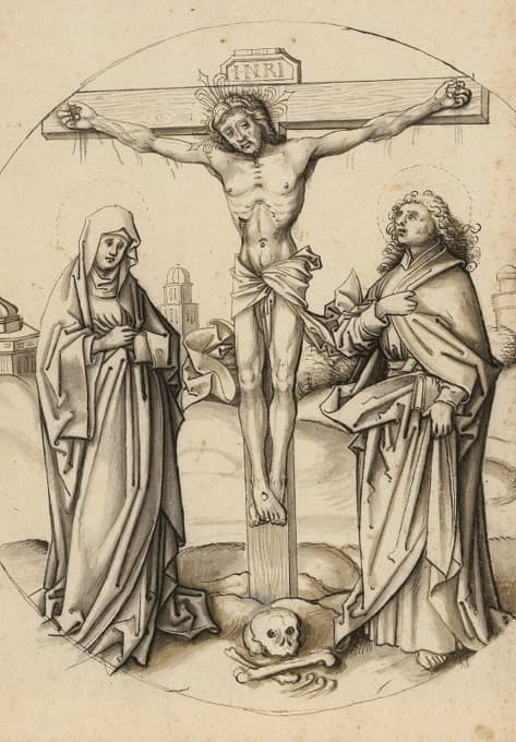 十字架上的基督，玛丽和约翰