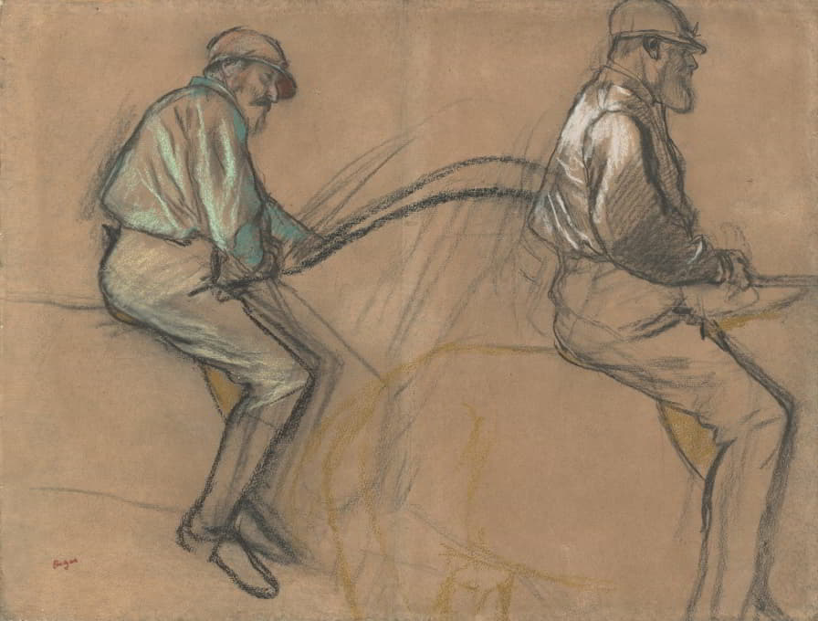 Edgar Degas - Two Studies of a Jockey