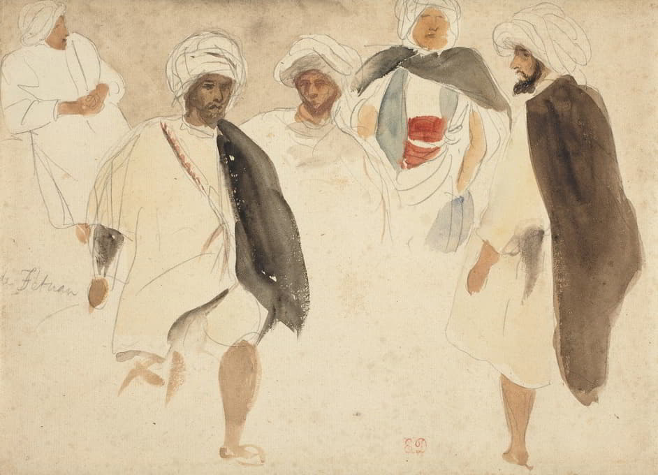Eugène Delacroix - Study of Arabs