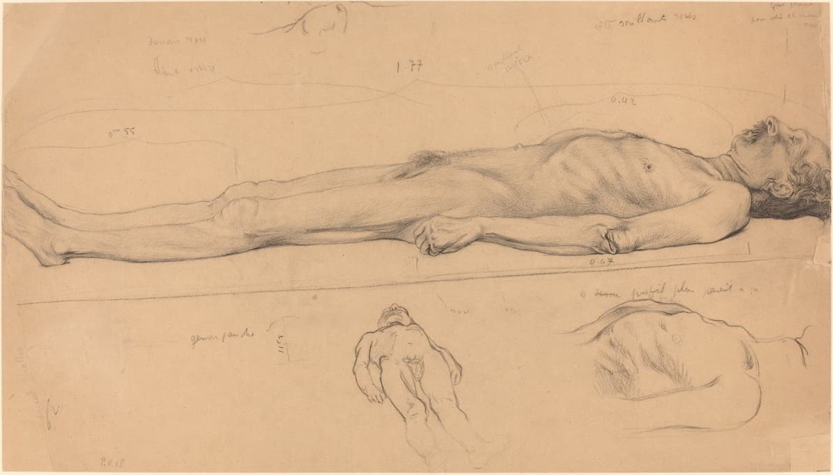 Félix Vallotton - The Corpse (Study for The Dead Christ)