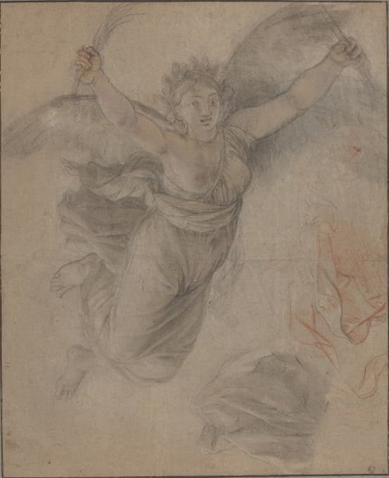 Follower of Charles Le Brun - An Allegorical Female Figure
