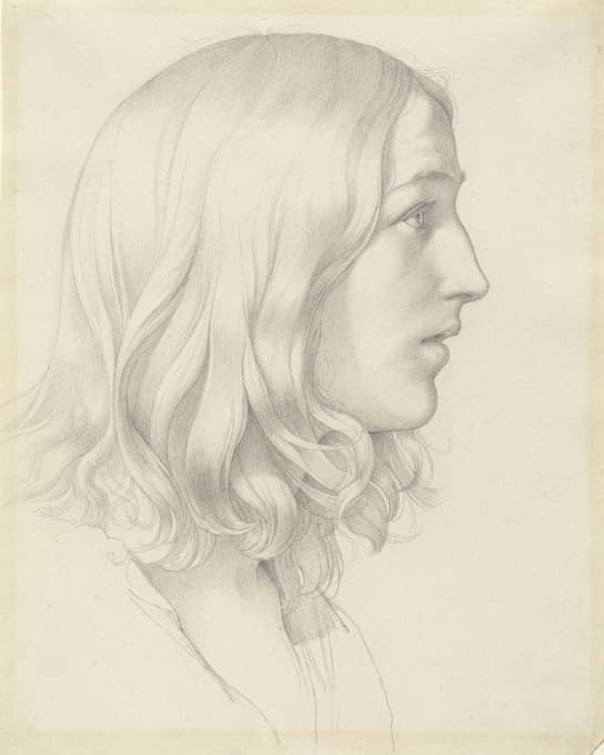Gustav Heinrich Naeke - Head of a Young Man