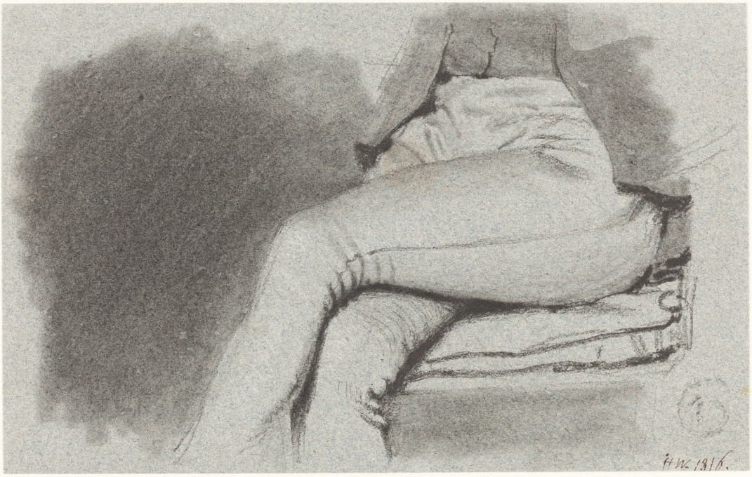 Henry Wyatt - Study of a Seated Man’s Legs