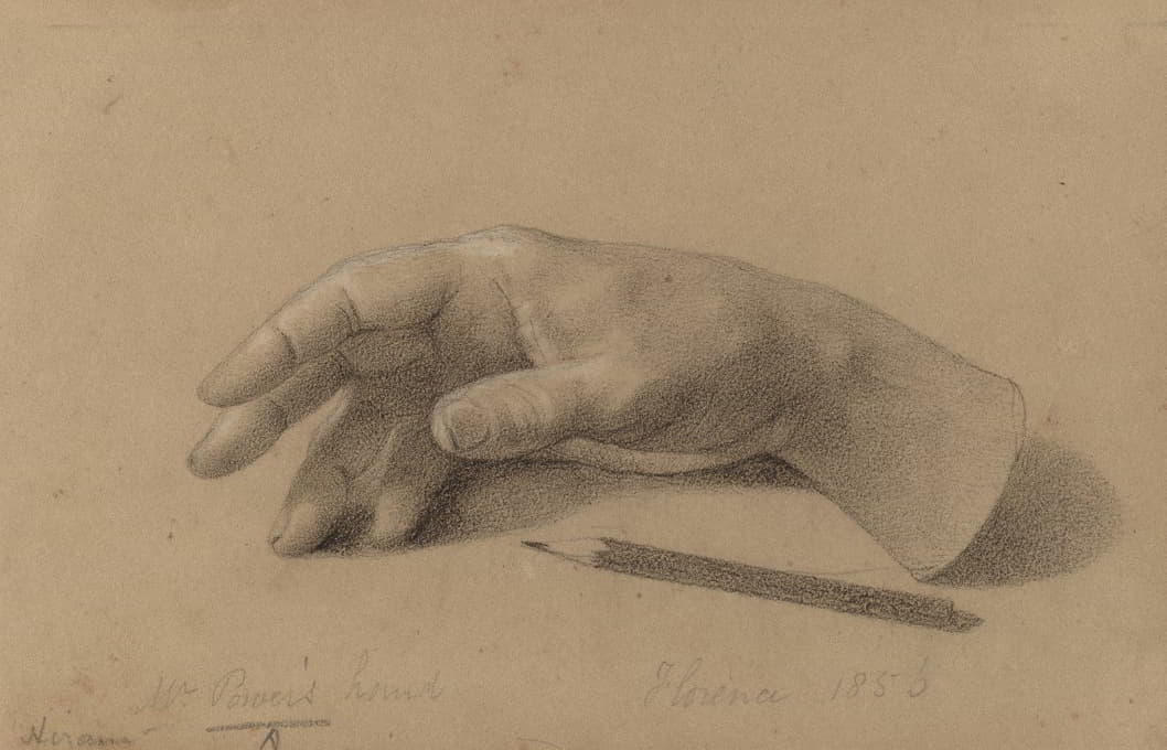 Hiram Powers - Study of a Hand