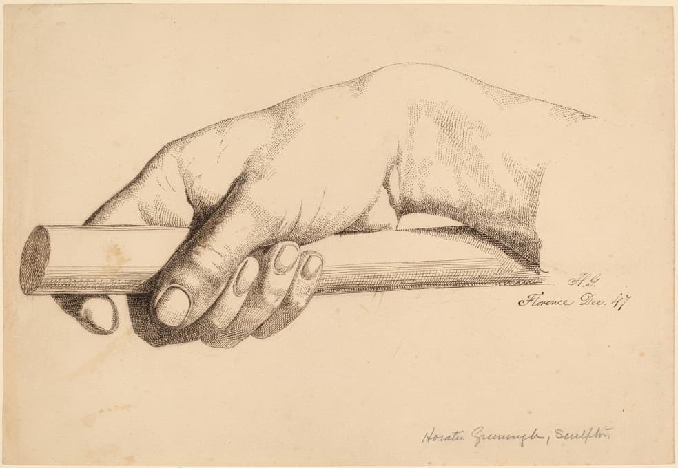 Horatio Greenough - Right Hand Holding Short Rod II