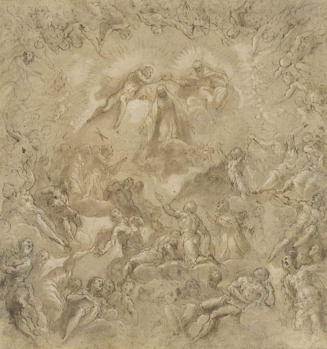 Jacopo Palma il Giovane - The Coronation of the Virgin