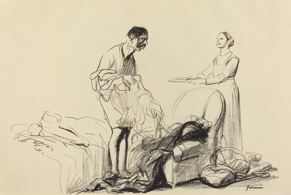 Jean-Louis Forain - Discharged from Military Service II