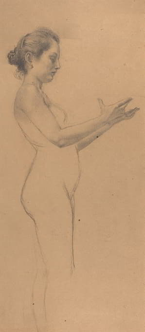 Karel Vitezslav Masek - Female Nude with a Platter