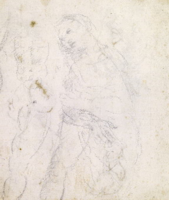 Leonardo da Vinci - Study of a Madonna (verso)