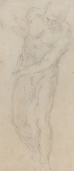 Michelangelo - Male Nude (verso)