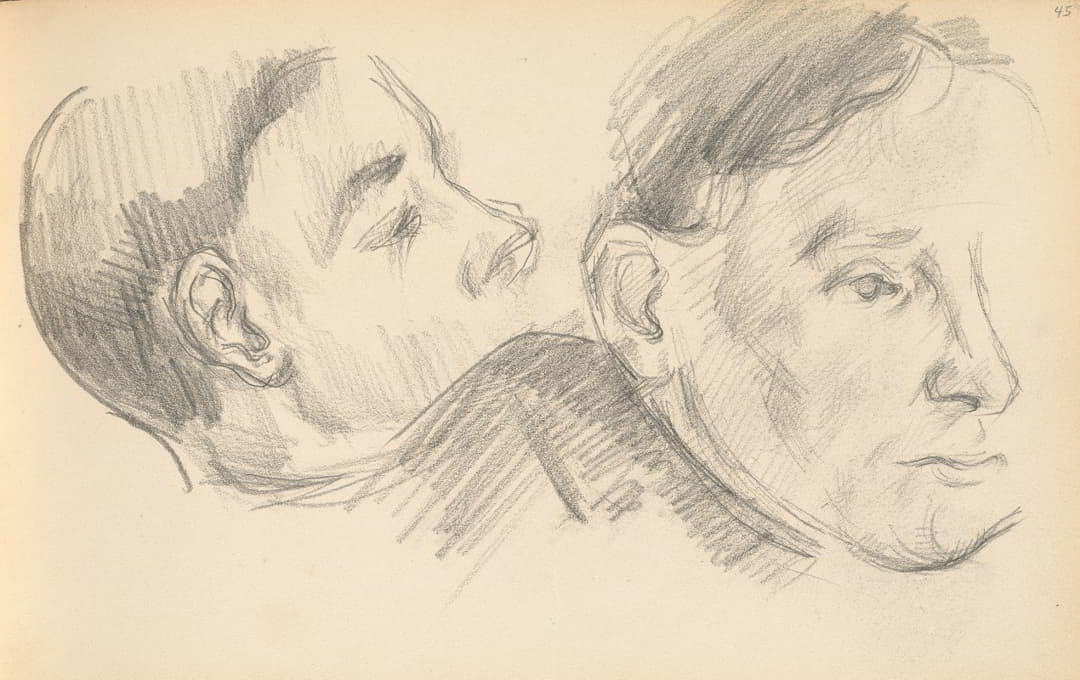Paul Cézanne - Two Heads