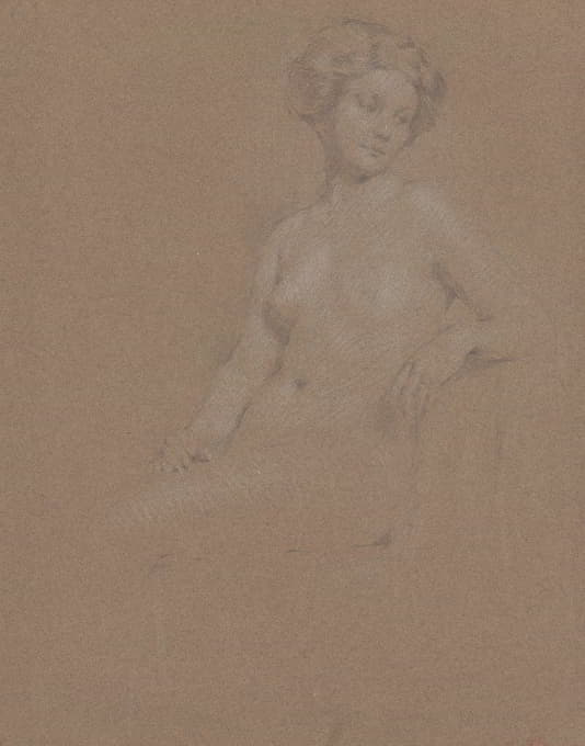 Philip Leslie Hale - Seated Female Nude