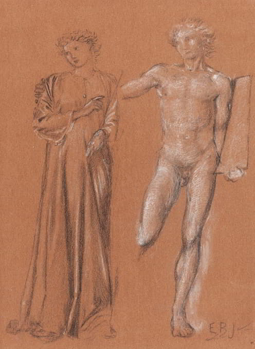 Sir Edward Coley Burne-Jones - Orpheus and Eurydice