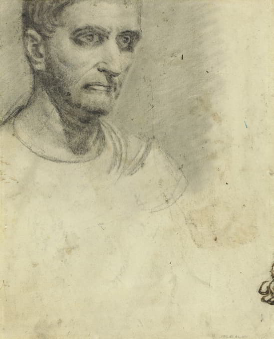 Théodore Géricault - Study of a Man (verso)