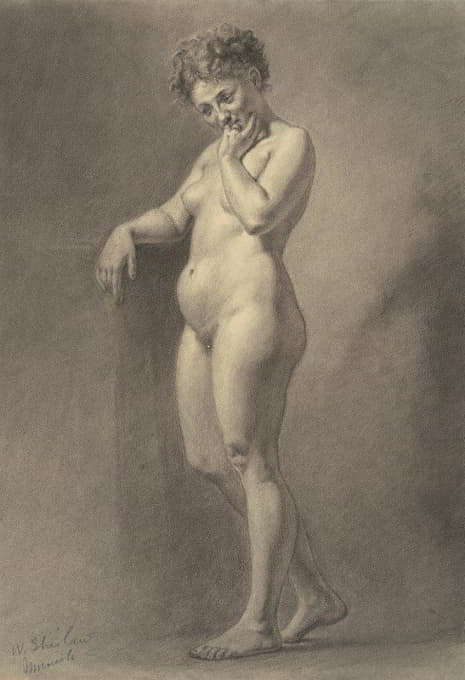 Walter Shirlaw - Female Nude