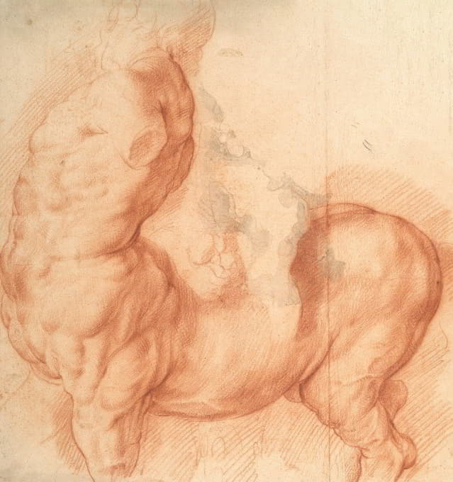 Willem Panneels - Centaur Tamed. Antique sculpture seen from the left