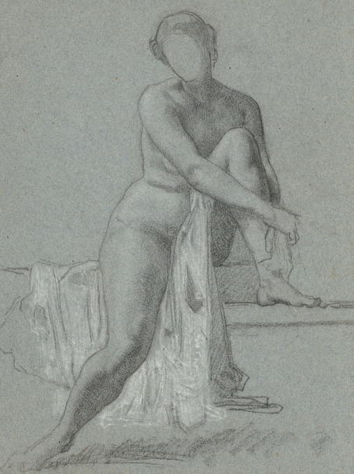 William P. Babcock - Seated Nude