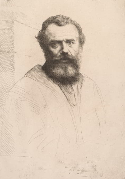 Alphonse Legros - Self-Portrait (Third Plate)