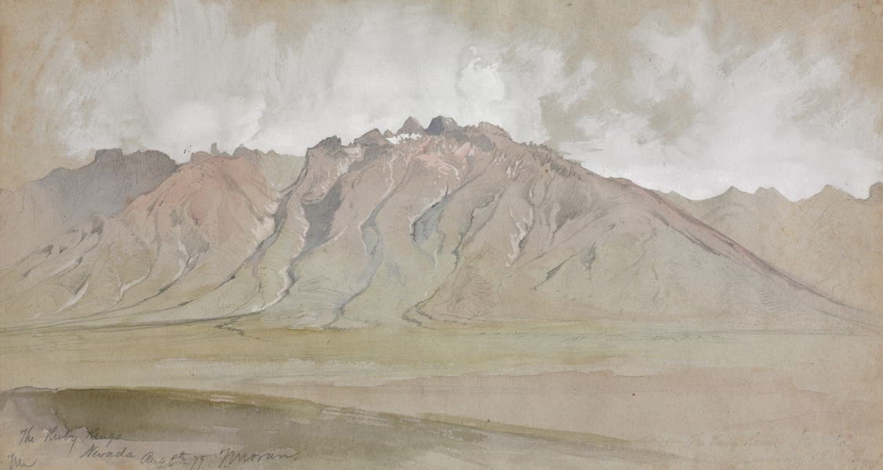 Thomas Moran - The Ruby Range, Nevada