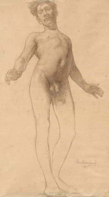 Frederick William MacMonnies - Standing Male Nude