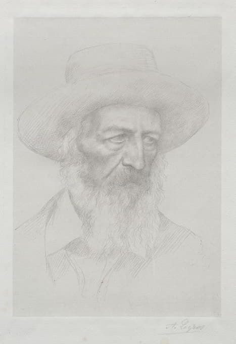 Alphonse Legros - Portrait of Alfred Lord Tennyson